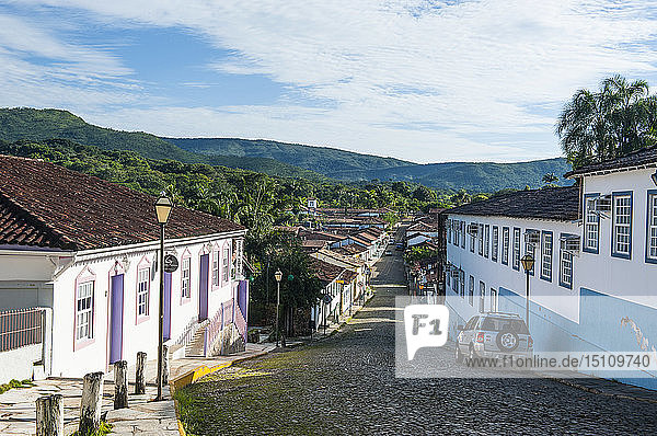Koloniale Architektur im ländlichen Dorf Pirenopolis  Goias  Brasilien
