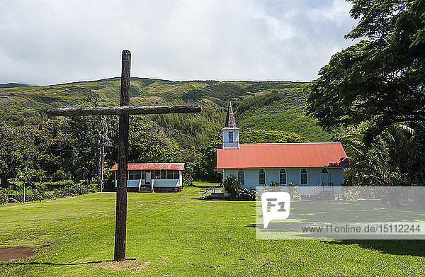 Hawaii  Insel Molokai  unsere Kirche der sieben Schmerzen der Herrin