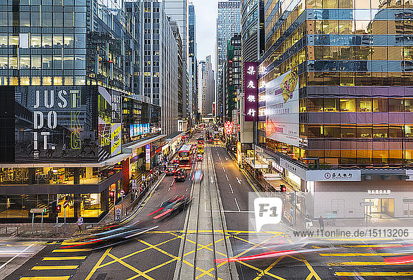 Verkehr in Hongkong Mitte  Hongkong  China