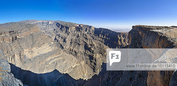Oman Ad Dakhiliyah Gouvernorat Jabel Shams Al Hajar-Gebirge Canyon