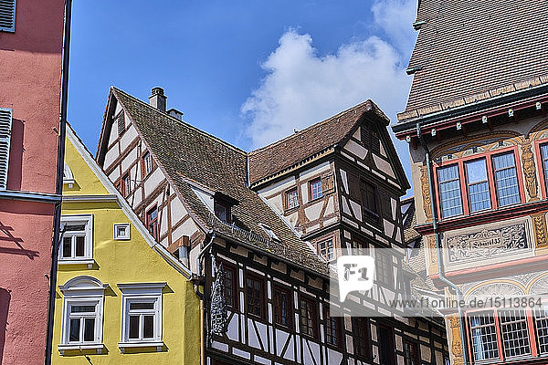 Houses in the old town  Tuebingen  Baden-Wuerttemberg  Germany