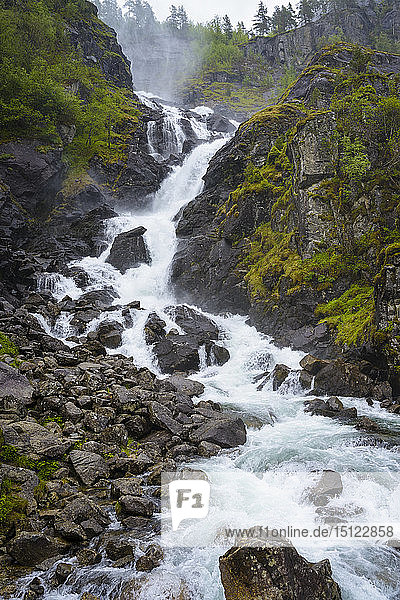 Latefossen-Wasserfall  Norwegen