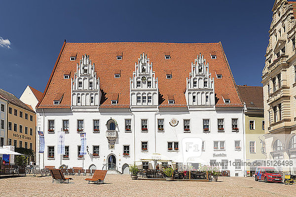 Rathaus am Marktplatz  Meißen  Sachsen  Deutschland  Europa
