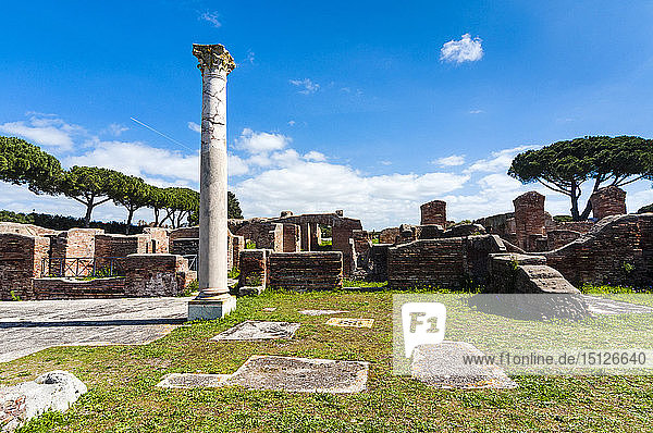 Terme del Mitra  archäologische Ausgrabungsstätte Ostia Antica  Ostia  Provinz Rom  Latium  Italien  Europa