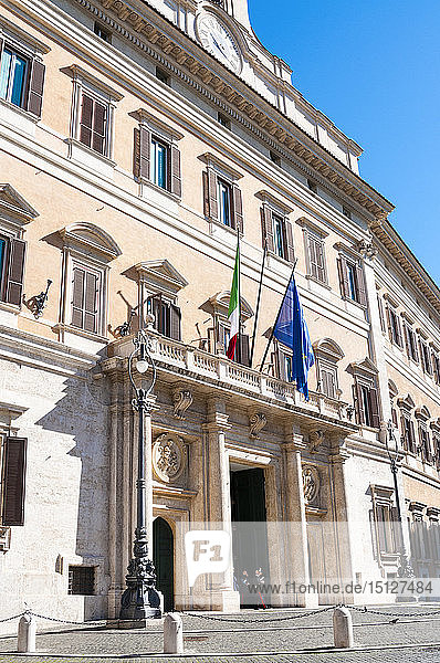 Monte Citorio Palace (Palazzo Montecitorio) seat of the Italian Chamber of Deputies  Rome  Lazio  Italy  Europe