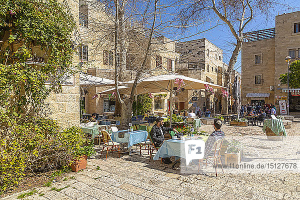 Holly Cafe near Hurva Synagogue in Old City  Old City  UNESCO World Heritage Site  Jerusalem  Israel  Middle East