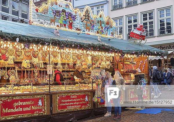 Frankfurter Weihnachtsmarkt  Frankfurt am Main  Hessen  Deutschland  Europa