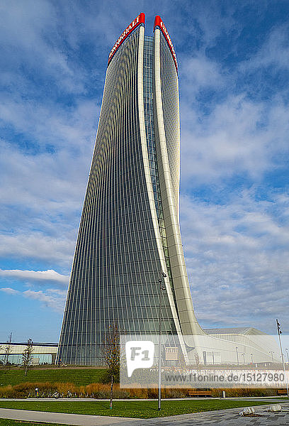 Citylife  Hadid-Turm  Mailand  Lombardei  Italien  Europa