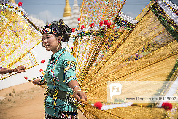 Pindaya-Höhlenfest  Pindaya  Shan-Staat  Myanmar (Birma)  Asien