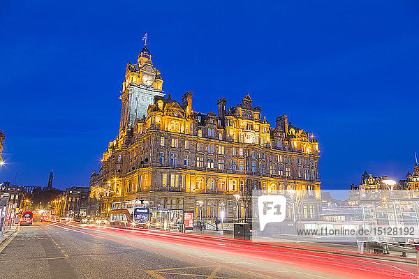 Balmoral Hotel  Princes Street  UNESCO-Weltkulturerbe  Edinburgh  Schottland  Vereinigtes Königreich  Europa