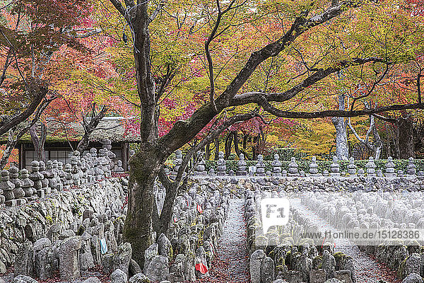 Adashino Nenbutsu-Ji Temple  dedicated to the souls who have died without families  Arashiyama  Kyoto  Japan  Asia