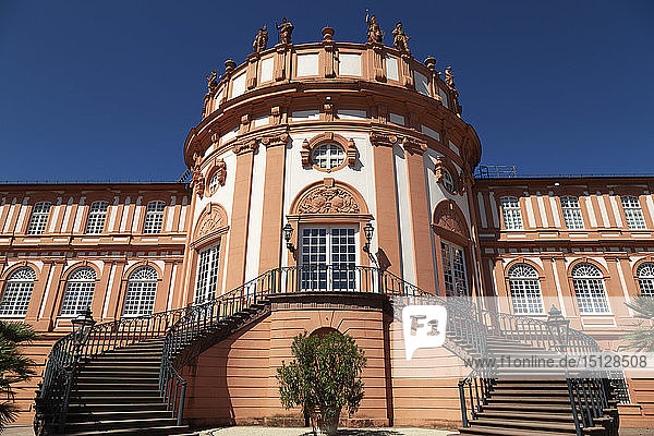 Biebrich Palace (Schloss Biebrich) built as a Baroque summer residence for the Duke of Nassau in Wiesbaden Hesse Germany Europe