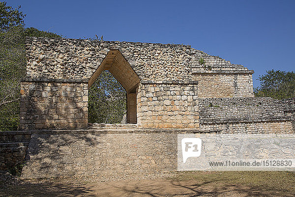 Entrance Arch Ek Balam Yucatec-Mayan Archaeological Site Yucatan Mexico North America