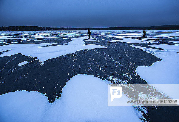 Winter landscape  Akaslompolo  Lapland  Finland  Europe