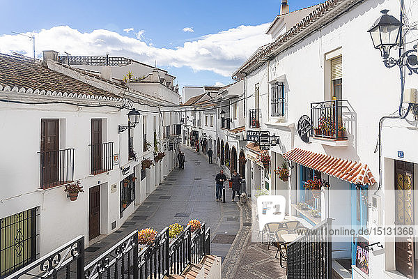 Altes weißes Dorf Mijas  Provinz Malaga  Andalusien  Spanien  Europa