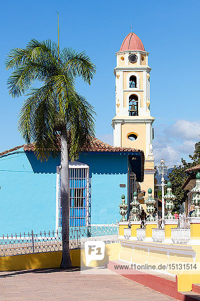 Blick auf den Glockenturm in Trinidad  UNESCO-Weltkulturerbe  Sancti Spiritus  Kuba  Westindien  Karibik  Mittelamerika