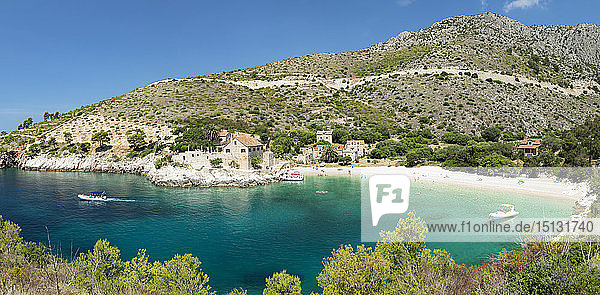 Bucht und Strand von Dubovica  Insel Hvar  Dalmatien  Kroatien  Europa