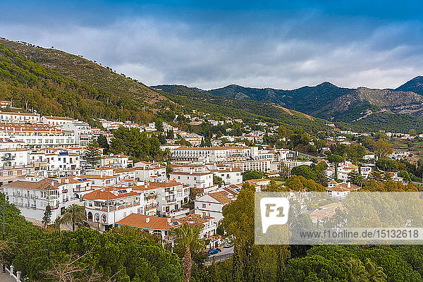 Historisches altes weißes Dorf Mijas  Andalusien  Spanien  Europa