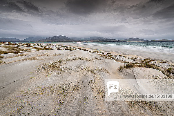 Sanddünen  Luskentyre Beach  West Harris  Äußere Hebriden  Schottland  Vereinigtes Königreich  Europa