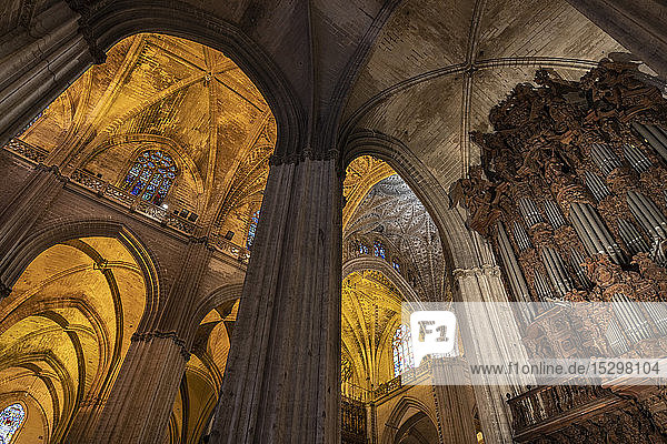 Interior of the Cathedral of Seville Seville Spain