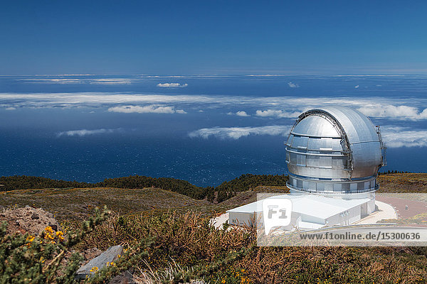 Roque-de-los-Muchachos-Observatorium  Roque de los Muchachos  La Palma  Kanaren  Spanien  Europa