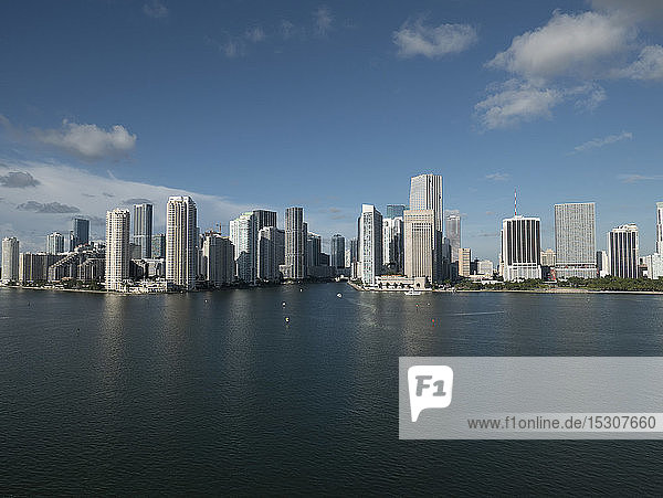 Sonnige Stadtansicht von Miami  Florida  USA
