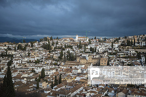 Ansicht von Albayzin  Granada  Spanien