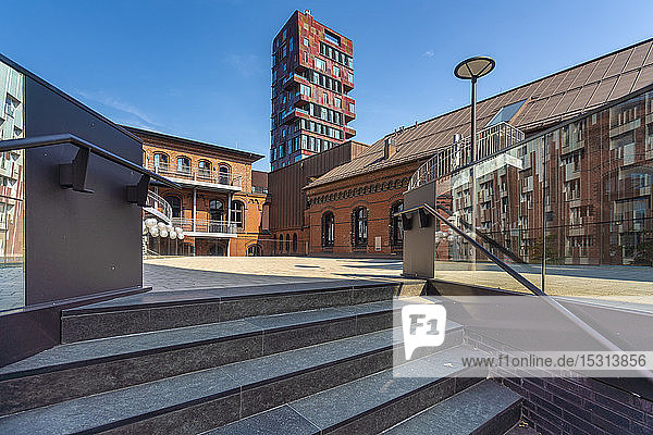 Modern buildings in Hafencity  Hamburg  Germany