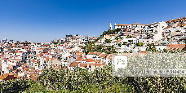 Portugal  Lissabon  Blick auf den Stadtteil Graca