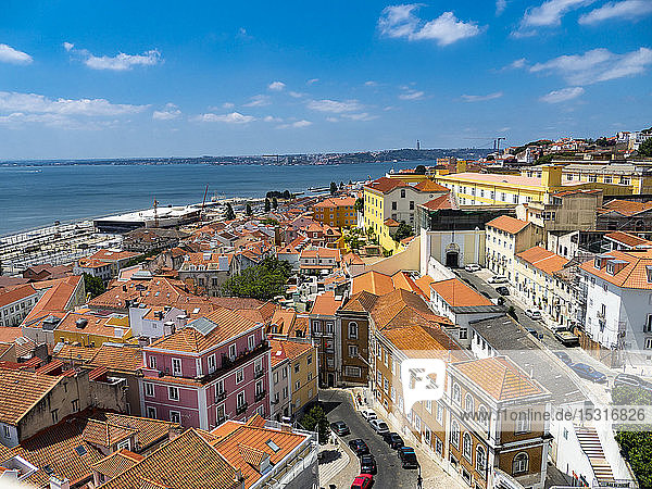 View over Old Town  Lisbon  Portugal