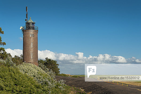 Deutschland Schleswig-Holstein Sankt Peter-Ording Leuchtturm in Sankt Peter-Böhl
