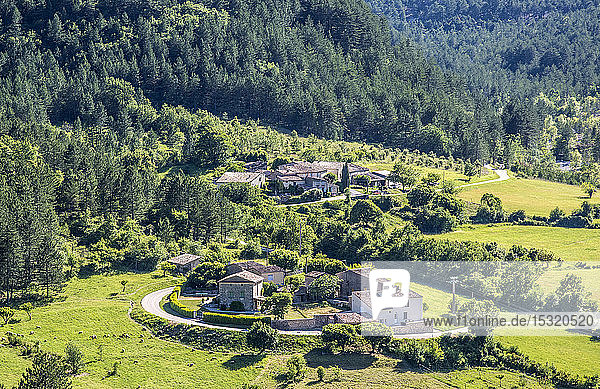 France Vaucluse Brantes Toulourenc valley (la Frache and Bernards farms) at the foot of the Mont Ventoux