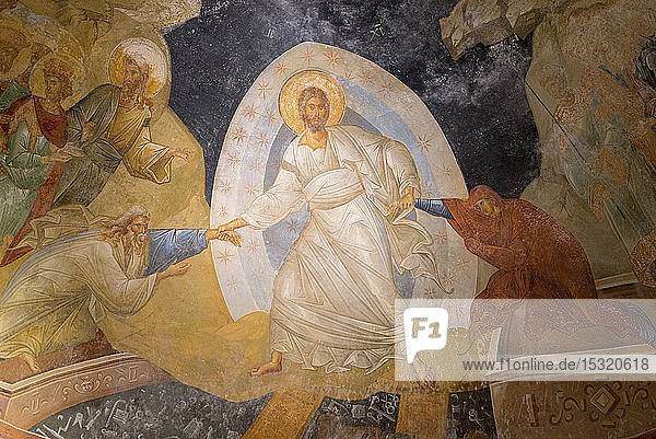 Fresko in der byzantinischen Kirche des Heiligen Erlösers in Chora  Bezirk Fatih  Istanbul  Türkei