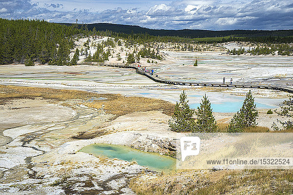 USA  Wyoming  Yellowstone-Nationalpark  Norris-Geysir-Becken UNESCO-Welterbeliste