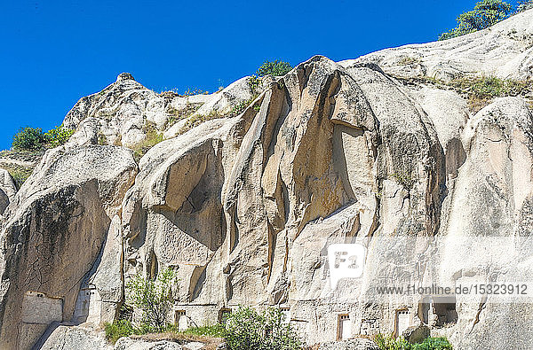 Türkei  Goreme-Nationalpark und die Felsenstätten von Kappadokien  Museum inmitten des Zelve-Tals (Wiege des Christentums im 9. und 13. Jahrhundert)  Troglodyten-Taubenhäuser (UNESCO-Welterbe)