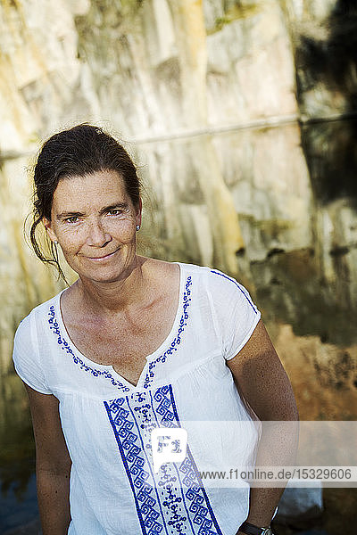 Portrait of mature woman smiling