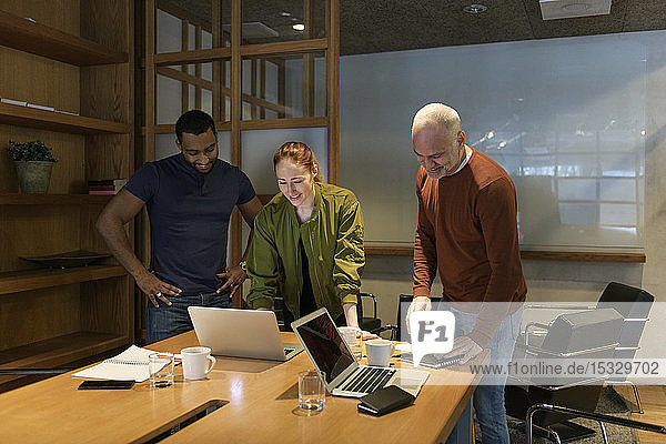 Businesspeople during meeting