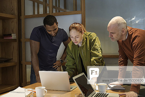 Businesspeople during meeting