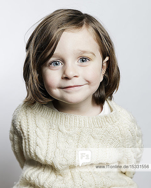 Portrait of girl smiling