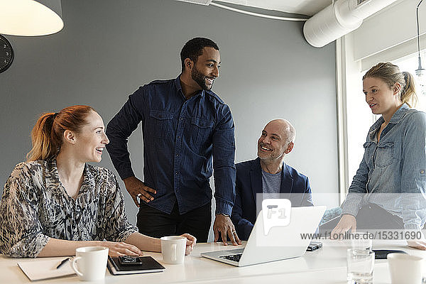 Businesspeople during meeting