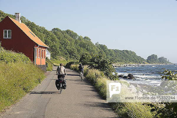 Cyclists on rural road