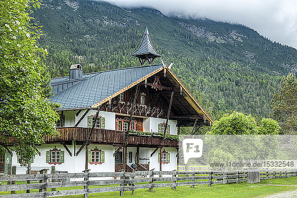 Österreich  Tirol  Lechtal  Naturpark Tiroler Lech  jagdhaus (Hütte)