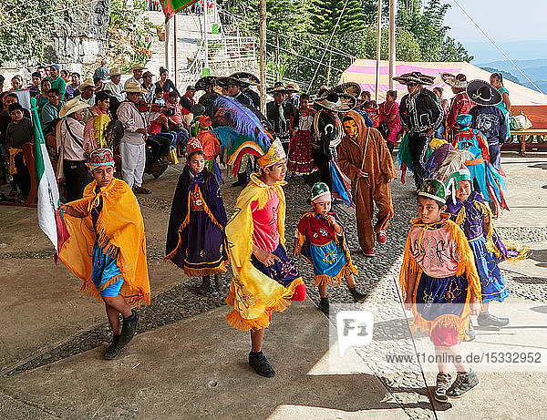 MEXICO  Dancers perform traditional dances in Jonotla village