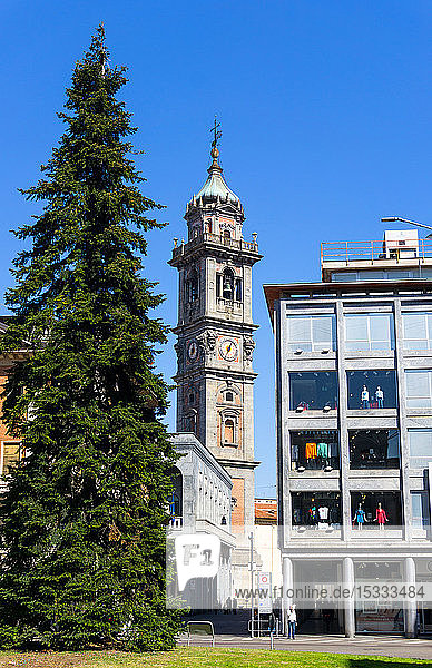 Italy  Lombardy  Varese  San Vittore Martire Basilica  the belfry