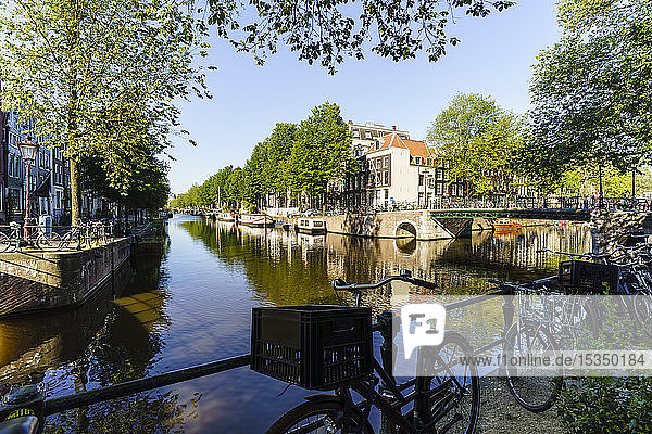 Herengracht Canal Amsterdam North Holland The Netherlands Europe