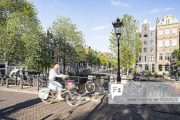 The Herengracht Canal in Amsterdam  North Holland  The Netherlands  Europe