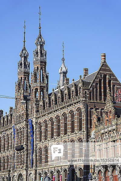 Magna Plaza shopping centre housed in a former 19th century post office building Amsterdam North Holland The Netherlands Europe