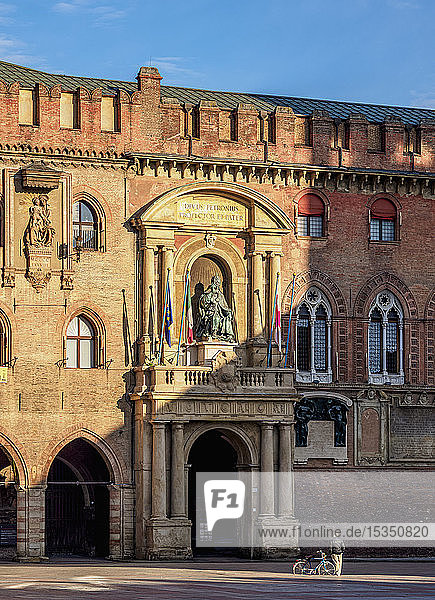Palazzo d'Accursio  Detailaufnahme  Piazza Maggiore  Bologna  Emilia-Romagna  Italien  Europa