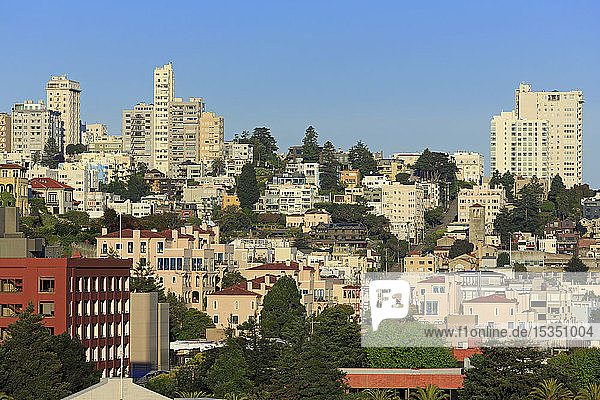 Skyline  San Francisco  Kalifornien  Vereinigte Staaten von Amerika  Nordamerika