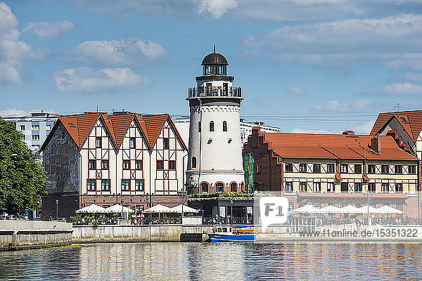Fishing Village along the Pregel River Kaliningrad Russia Europe